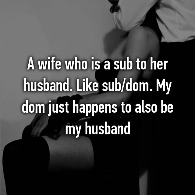Wife dom husband